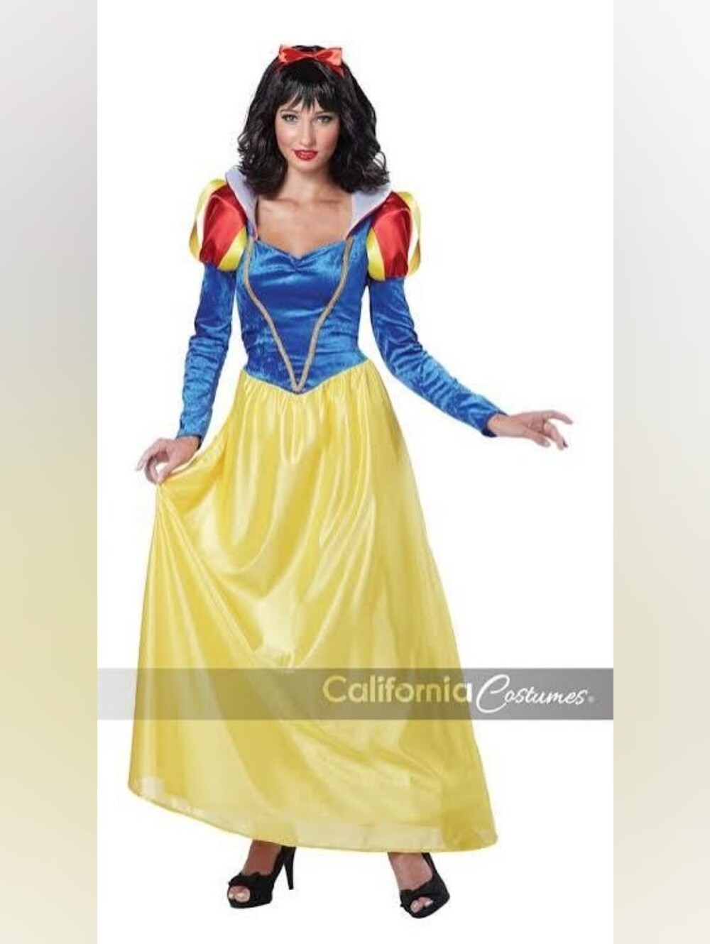 New Blue, Red & Yellow Princess Kids Costume Dress, Medium